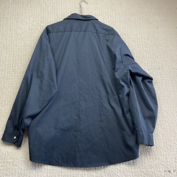 VTG Big Bill Canada Made Work Shirt Men 3XL Blue Pearl Snap Long Sleeve Workwear - Picture 11 of 14
